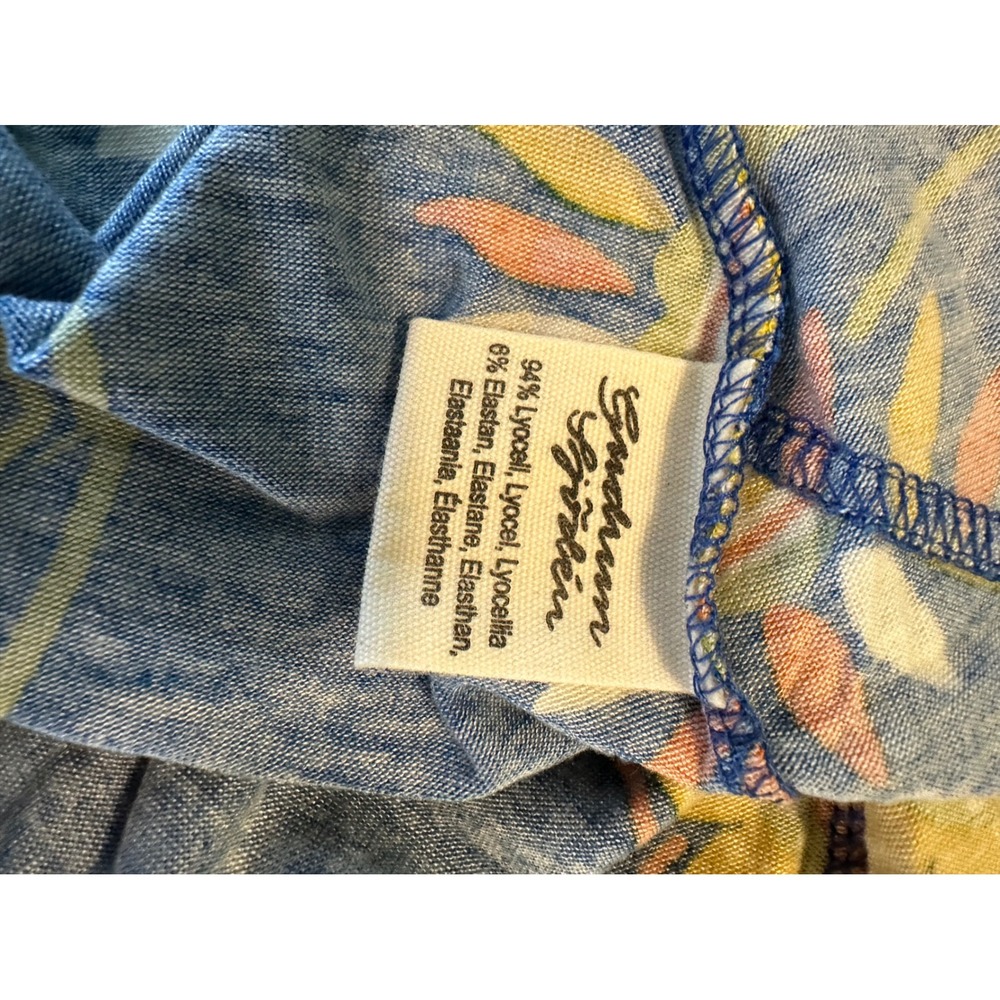 NWT Gudrun Sjoden Womens Sunflower Dress XL Jersey Boho Lagenlook Blue Artsy - Picture 13 of 13
